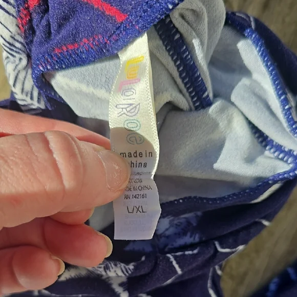 Kids Star Print Blue Leggings - Picture 2 of 4